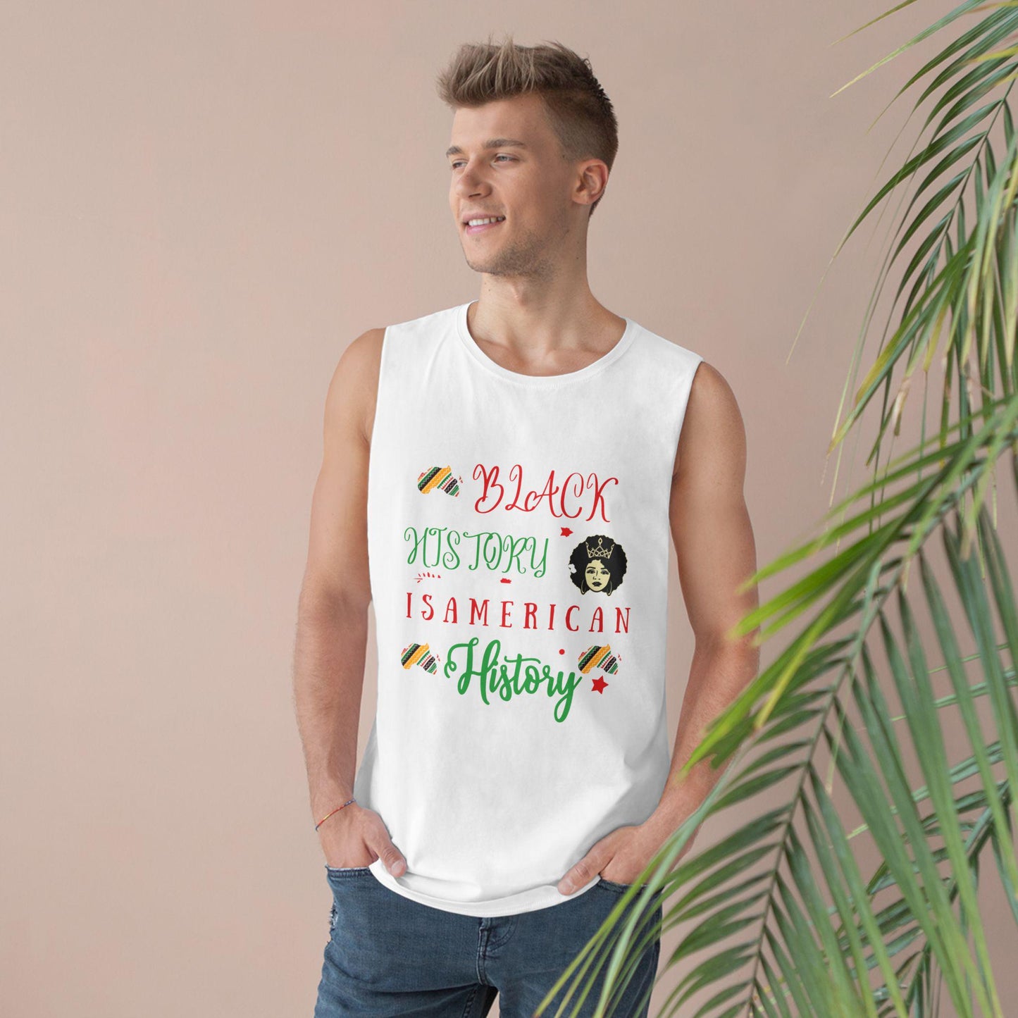 Tank Top, Black History is American History Unisex Barnard Tank, African American Pride Sleeveless Shirt, Civil Rights Movement Activist