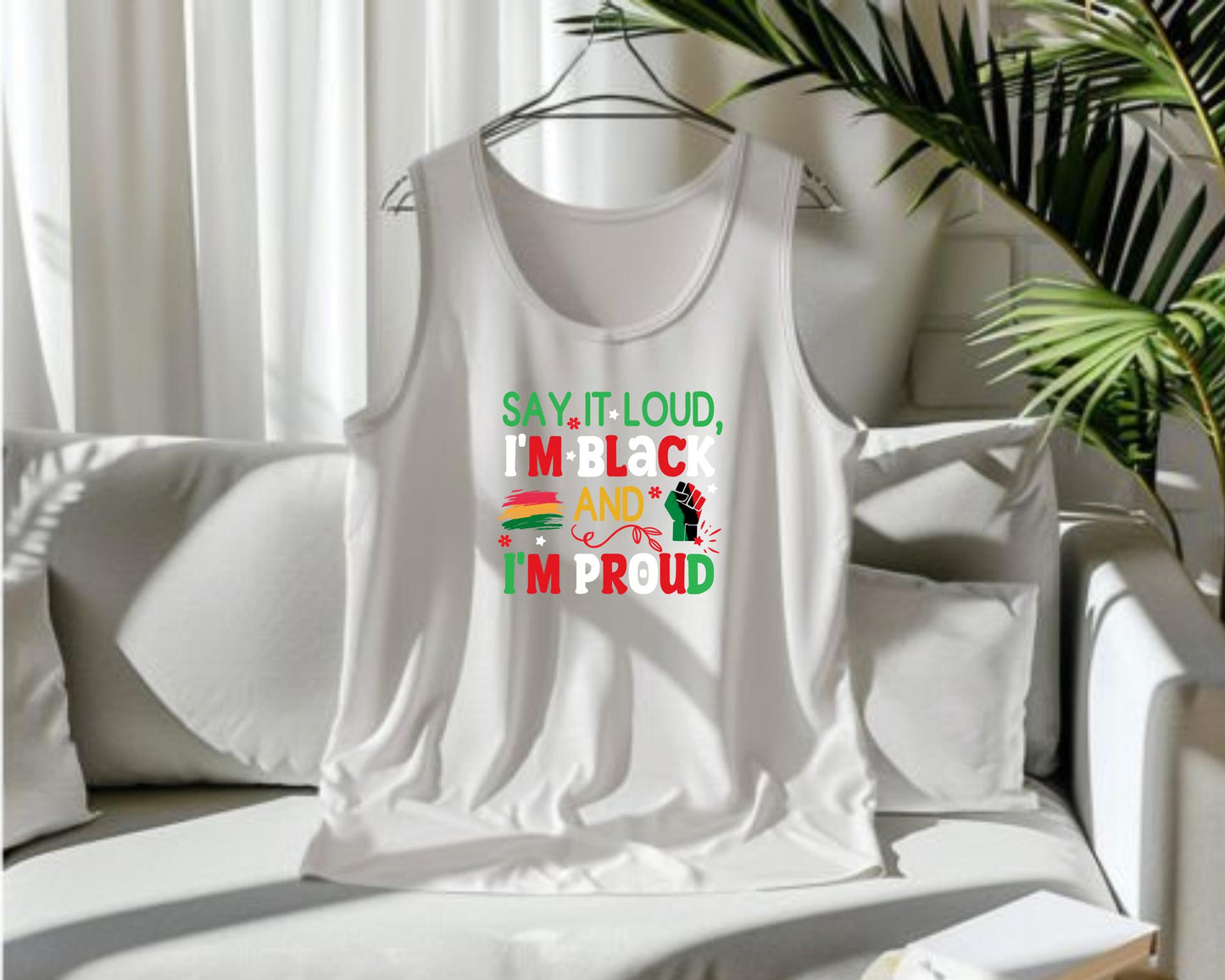 Black and Proud Tank Top, African American Pride Tee, Unisex Racial Equality Shirt, Civil Rights Activist Gift, Social Justice Clothing,