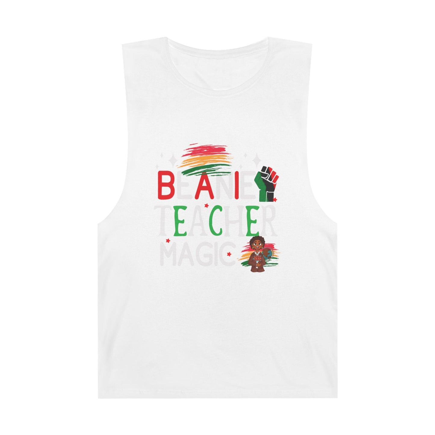 Magic Beanie Teacher Tank Top - Unisex Barnard Tank, Sleeveless Shirt, Summer Apparel, Lightweight Tee, Gift for Teacher