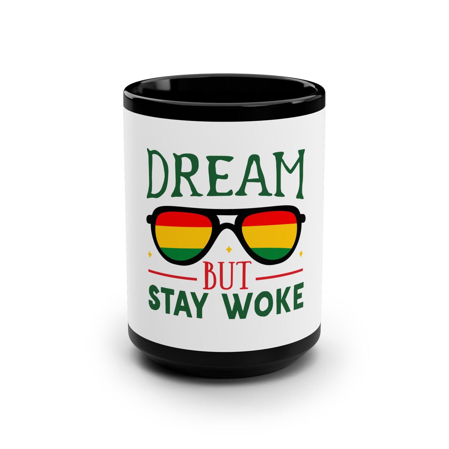 Dream But Stay Awake Mug | Inspirational Black Pride Coffee Cup | Empowerment Gift