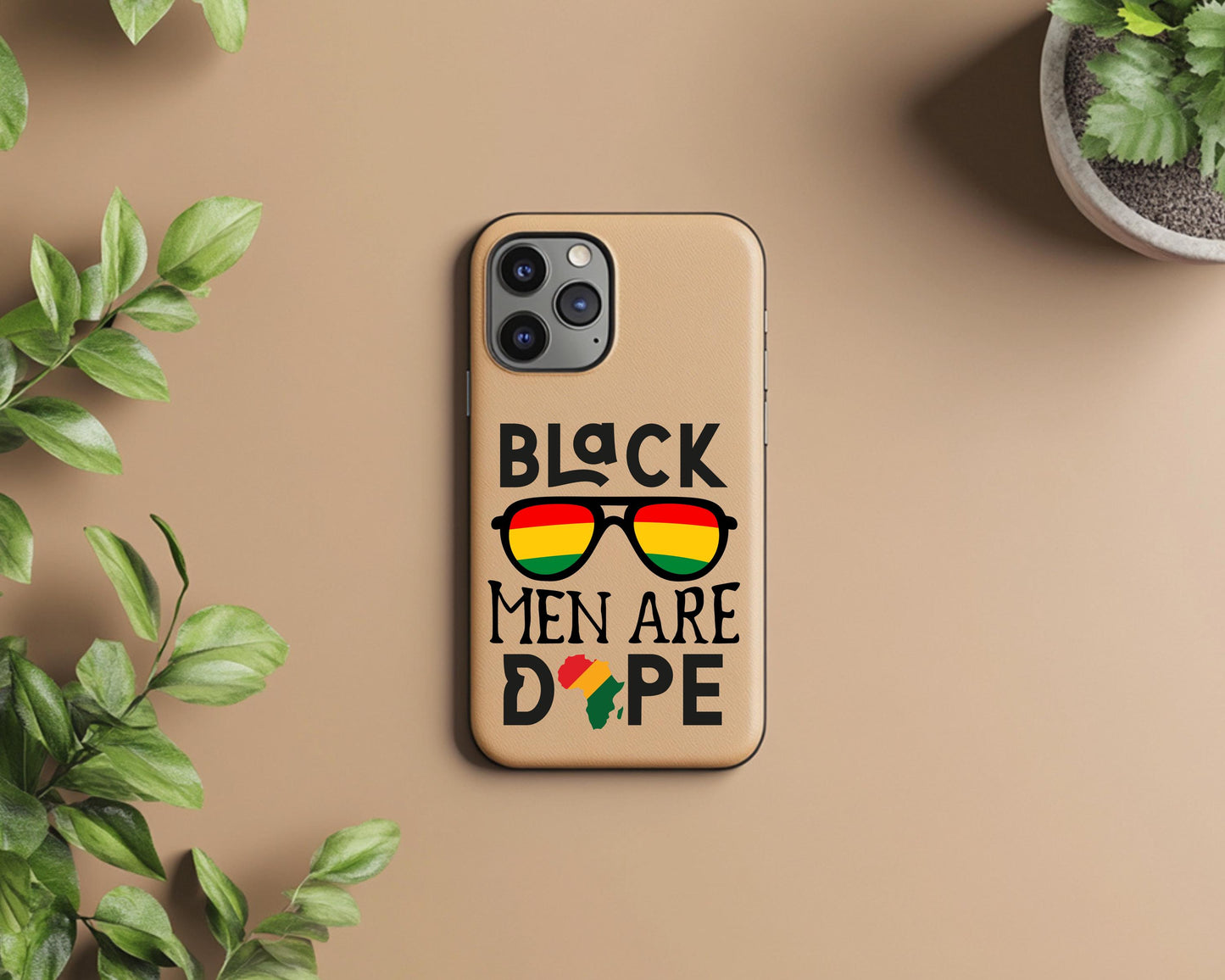 Black Men Are Dope Phone Case | Black Excellence Accessory | Empowerment Phone Cover