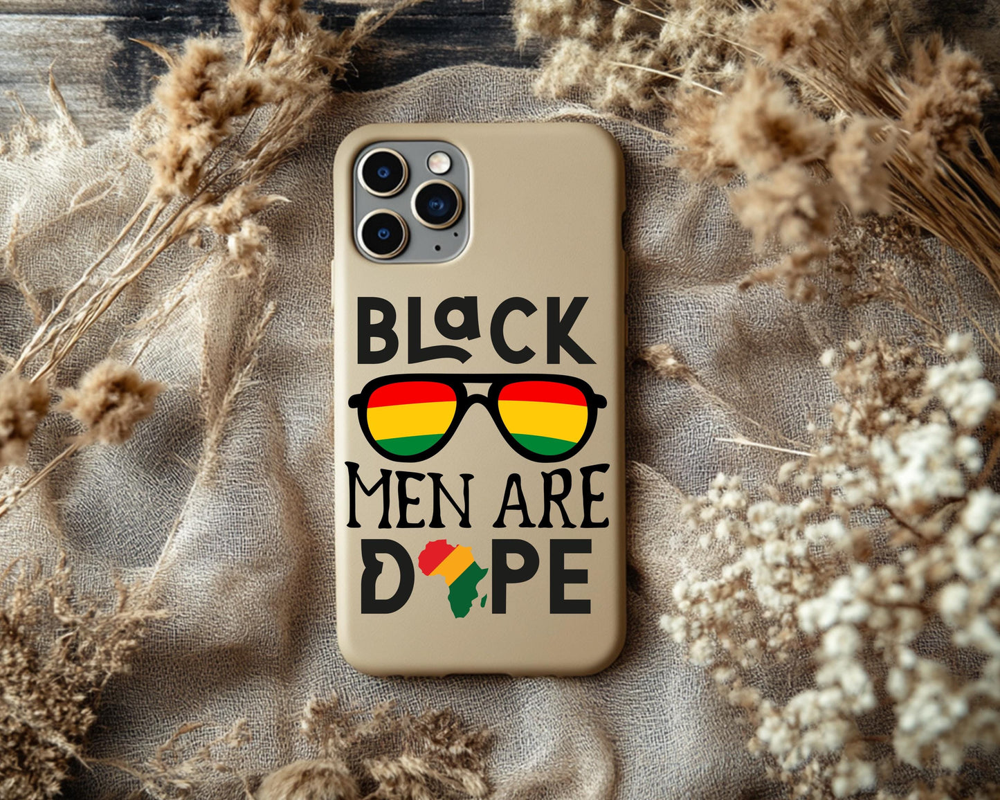 Black Men Are Dope Phone Case | Black Excellence Accessory | Empowerment Phone Cover