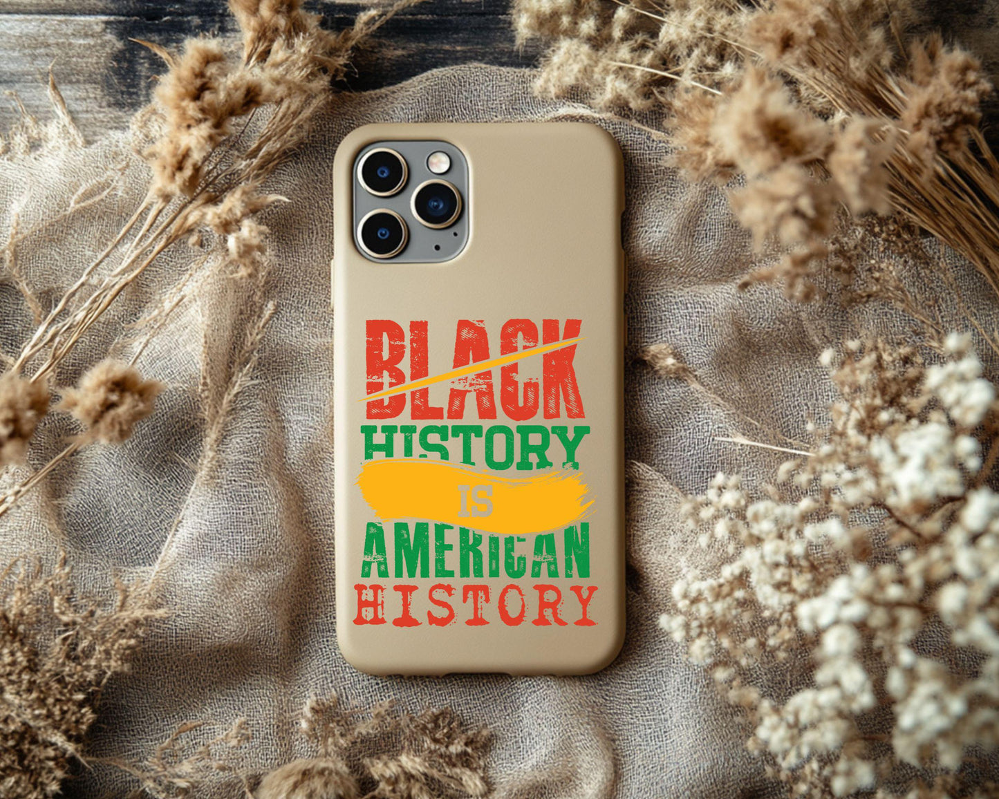 Black History is American History Snap Case Phone Case - African American Heritage, Civil Rights, BLM, Equality, Activist Gift