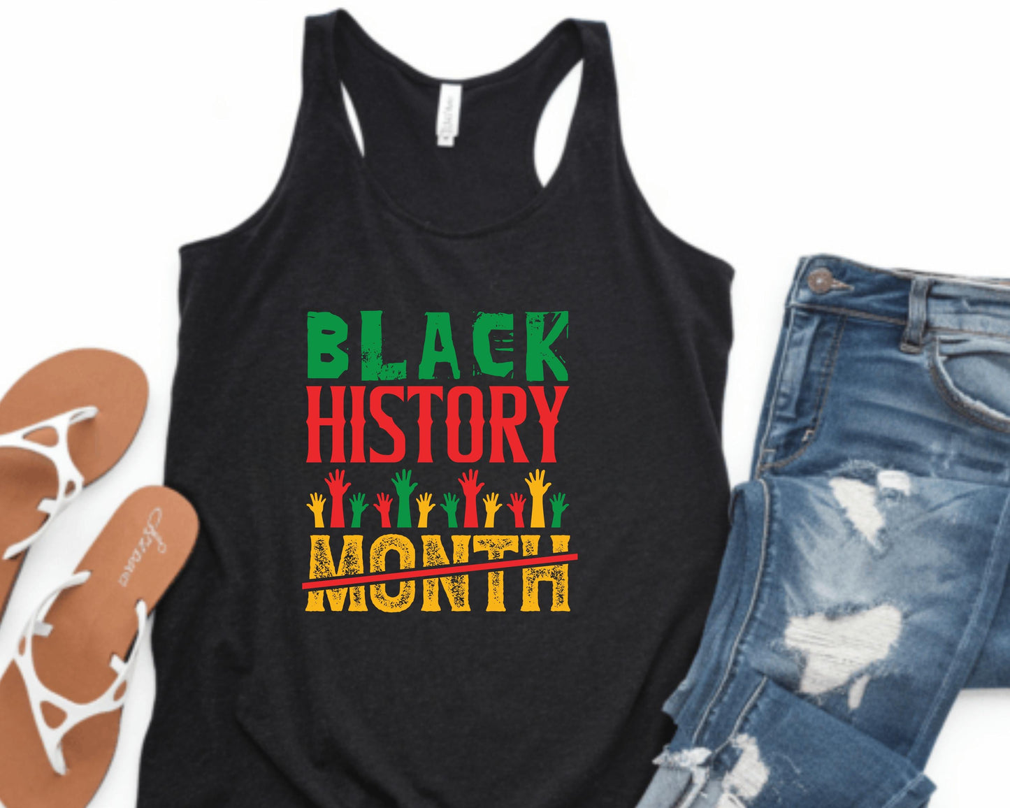 Tank Top, Black History Month Afrocentric Unisex Barnard Tee, African American Pride Shirt, Cultural Heritage Activewear, Ethnic Diversity