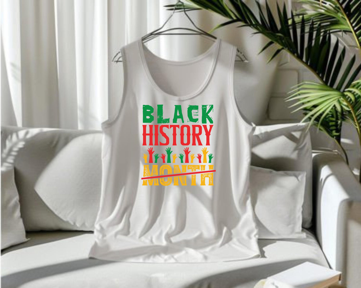 Tank Top, Black History Month Afrocentric Unisex Barnard Tee, African American Pride Shirt, Cultural Heritage Activewear, Ethnic Diversity