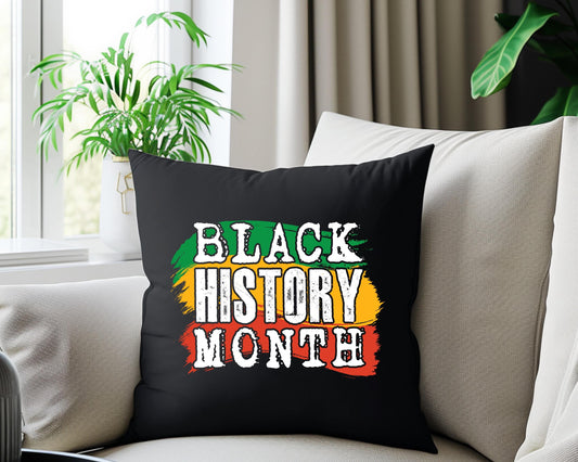 Black History Month Lumbar Pillow, African American History Decor, Cultural Pride Cushion, Ethnic Heritage Gift, Civil Rights Movement