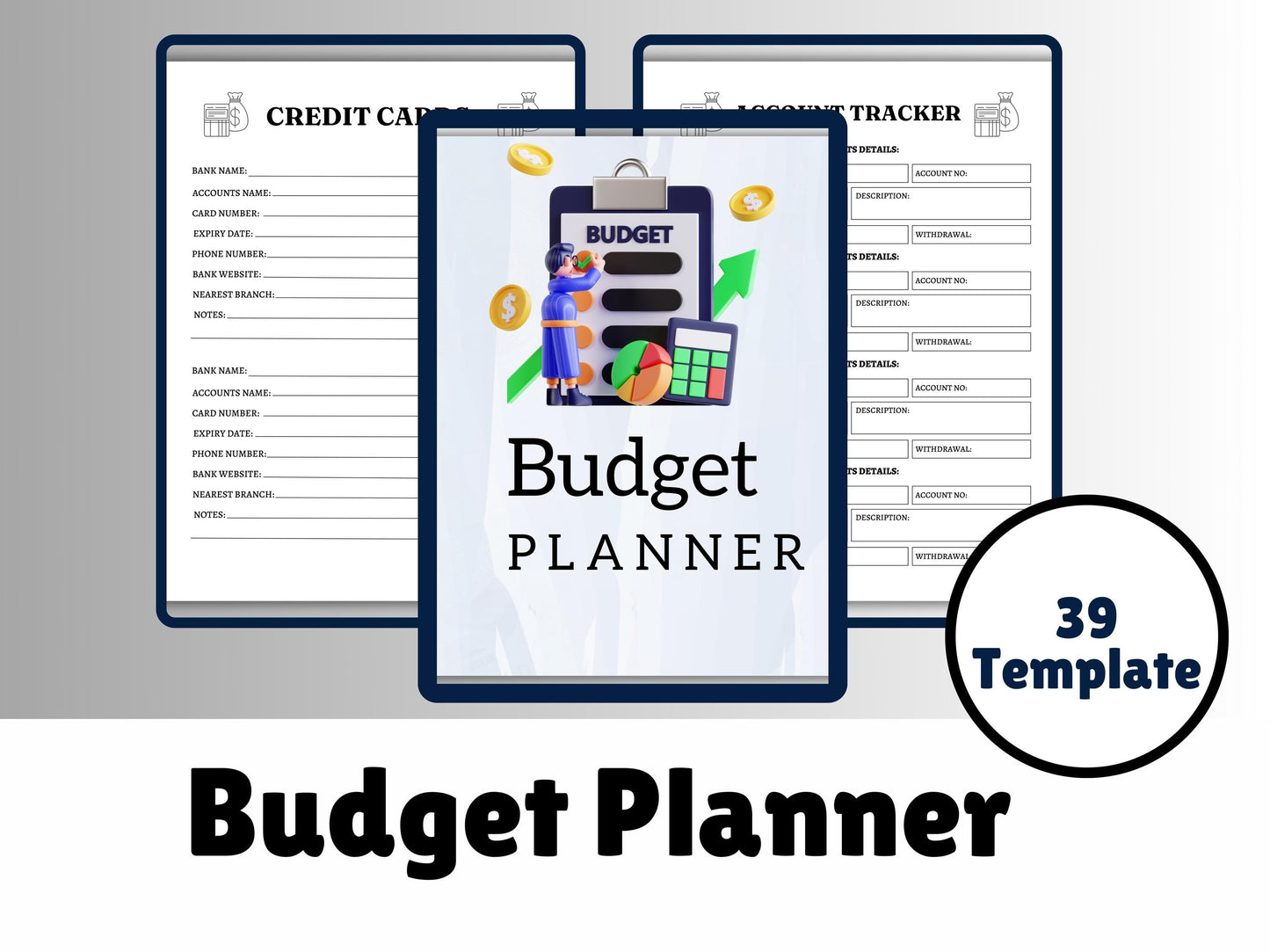 2025 Budget Planner | Printable Financial Tracker & Yearly Finance Organizer