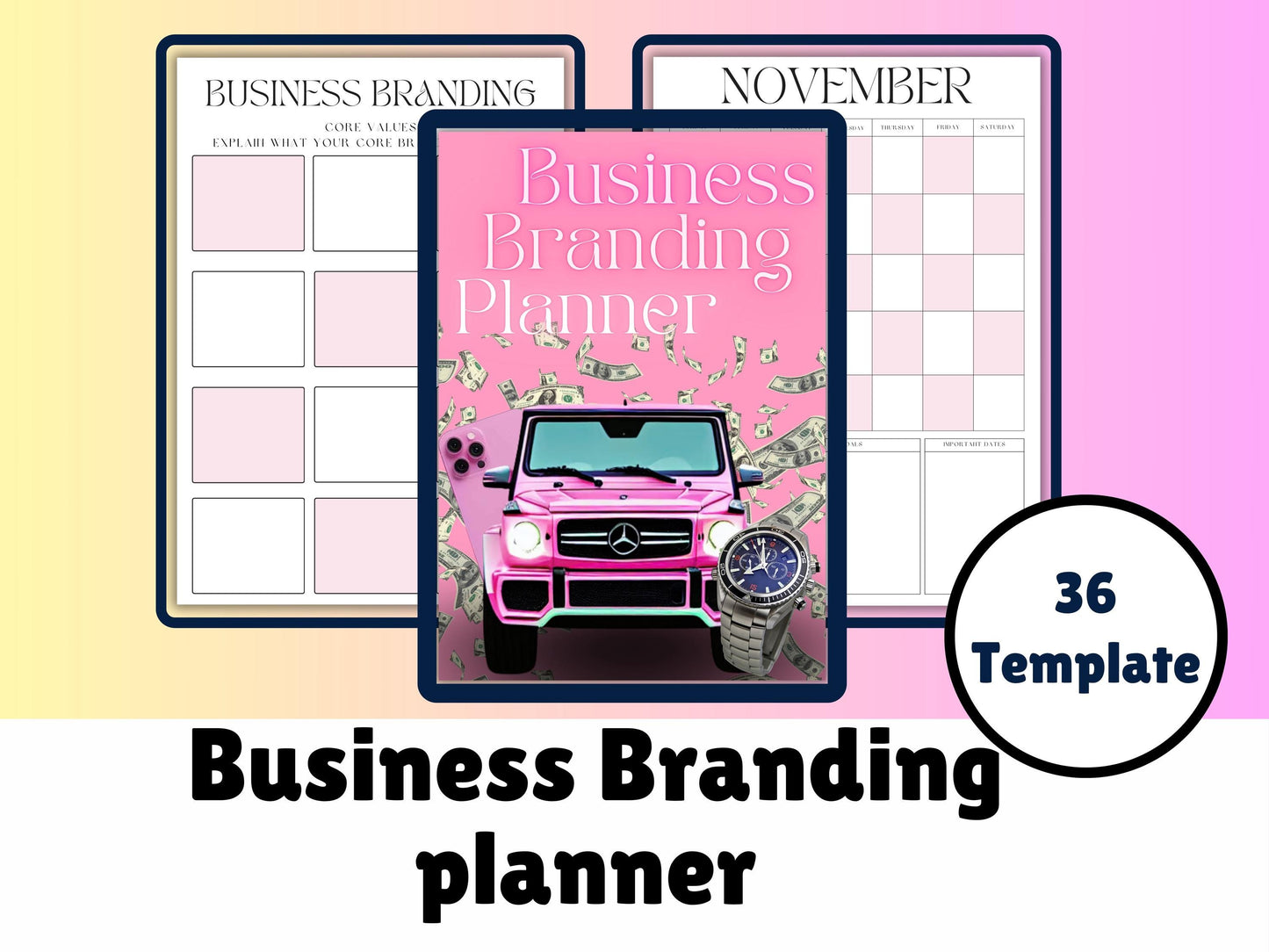 Brand Planner | Branding Planner and Brand Strategy | Small Business Branding | Branding Workbook