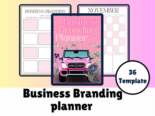 Brand Planner | Branding Planner and Brand Strategy | Small Business Branding | Branding Workbook