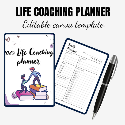 Life Coaching Planner, Coaching Worksheet template, Life Coaching tools, Coaching Resources