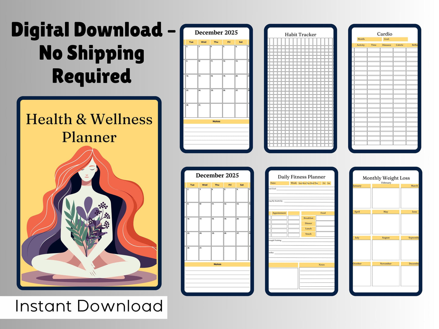 Mental health journal bundle printable,Digital Mentalhealth planner,Wellness workbook,Therapy worksheet,Anxiety management,Self care tracker